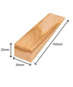 100 x INOVATEC Holz Keile in verschiedenen Abmessungen im Karton 14 100x24x20mm_holzkeile_natur_bemaßung_small.jpg