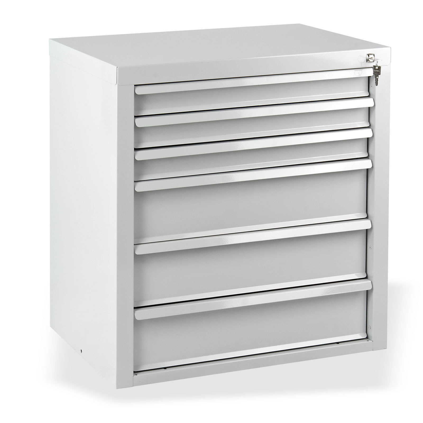 ADB Schubladenschrank TAUROX 6 Schubladen mit Vollauszug 70 x 75 cm (B x H) 2 inovatec-schubladenschrank-stahl-6-schubladen-lichtgrau-1.jpg