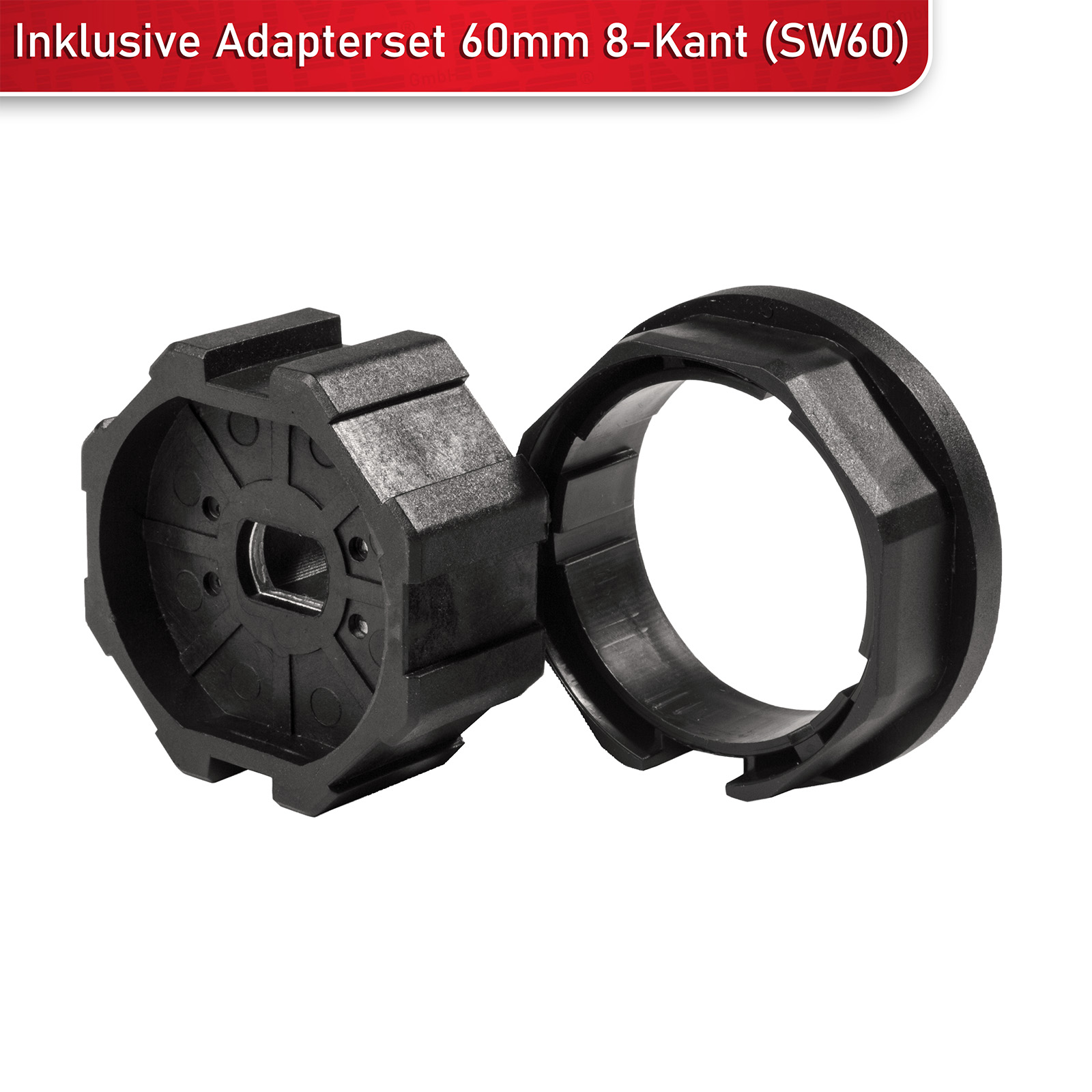 INOVATEC Rollladenmotor Set INO-M-6020 mit höhenverstellbarem Abrolllager 4 INOVATEC Rollladenmotor INO-M 10-50 Nm inkl. SW60 Adapter + Abrolllager - 4.jpg