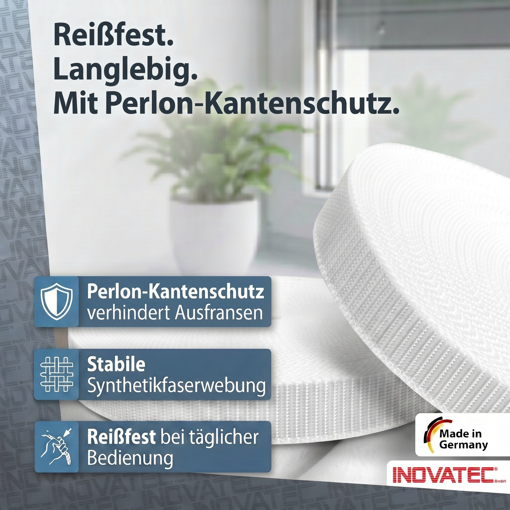 INOVATEC 50 m Rollladen Gurtband Mini 14 mm in verschiedenen Farben 3 inovatec-rollladengurt-maxi-23mm-50m-kantenschutz-weiß.jpg