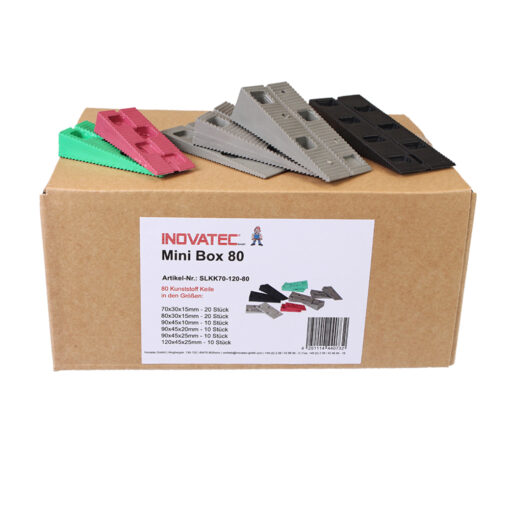 Kunststoff Keile Mini Box Karton neutral