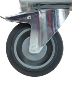 ADB Rollwagen mit 6 Lochplatten mit 2 Lenkrollen und Bremsen Lichtgrau (RAL7035) 10 inovatec-lenkrolle-mit-bremse.jpg