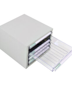 ADB Schubladencontainer mit 5 transparenten Schubladen 27,3 x 25,5 cm (B x H) 5 inovatec-schubladencontainer-metall-5-schubladen-3.jpg